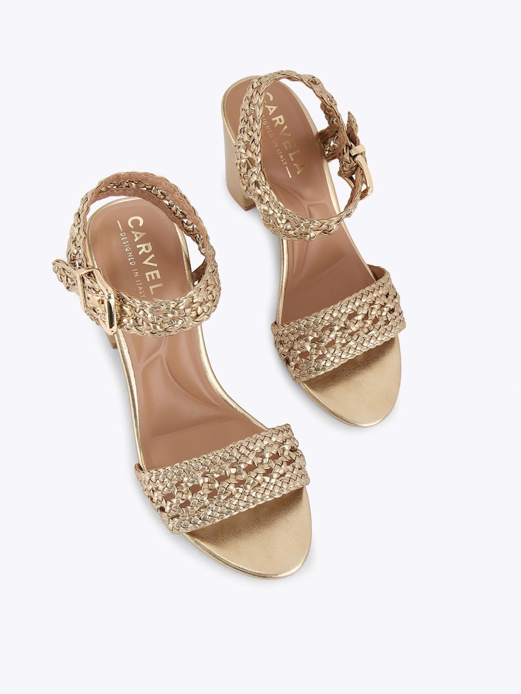 Carvela Gold Sadie 2 Flip Flop Sandals - Image 2 of 5