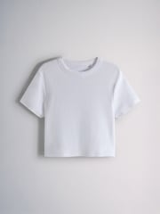 Grey Marl/Blue/Pink/White - The Set 4 Pack Ribbed Cropped T-Shirts - Bild 4 von 7