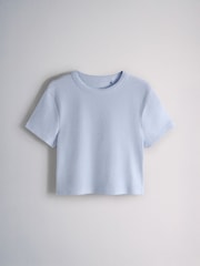 Grey Marl/Blue/Pink/White - The Set 4 Pack Ribbed Cropped T-Shirts - Bild 5 von 7