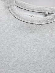 Grey Marl/Blue/Pink/White - The Set 4 Pack Ribbed Cropped T-Shirts - Bild 6 von 7