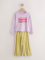 Pink/Green Matcha - Lot de 3 pyjamas longs larges (3-16ans) - Image 3 de 8