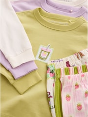 Pink/Green Matcha - Lot de 3 pyjamas longs larges (3-16ans) - Image 7 de 8
