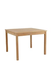 Charles Bentley Brown Teak Square Garden Dining Table - Image 4 of 6