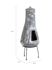 Snug Grey Medium Barcelona BBQ Clay Chiminea - Image 6 of 6