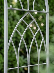 Charles Bentley Green Rustic Metal Decorative Garden Arch - Image 2 of 6