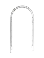 Charles Bentley Green Rustic Metal Decorative Garden Arch - Image 4 of 6