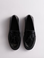 Қара былғары - The Set Tassel Ruched Loafers - 8суретінің 6 суреті