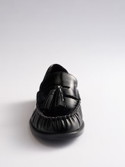 Қара былғары - The Set Tassel Ruched Loafers - 8суретінің 7 суреті
