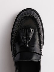 Қара былғары - The Set Tassel Ruched Loafers - 8суретінің 8 суреті