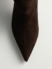 The Set Suede Slouch Knee High Boots - 8şəkildən 8 şəkil