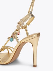 KG Kurt Geiger Gold Roux Heel Sandals - Image 3 of 4