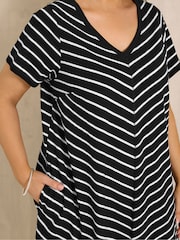 Evans Black Jersey Dresses 2 Pack - Image 5 of 6