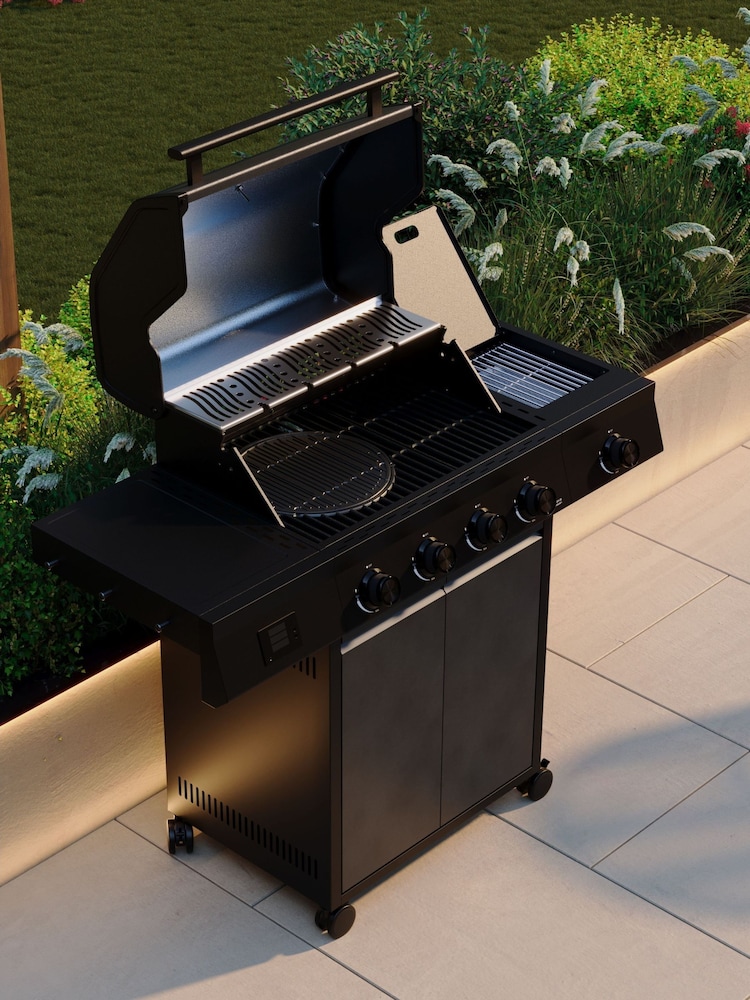 Ottimo Black Premium 4 Burner Gas BBQ - Image 2 of 6