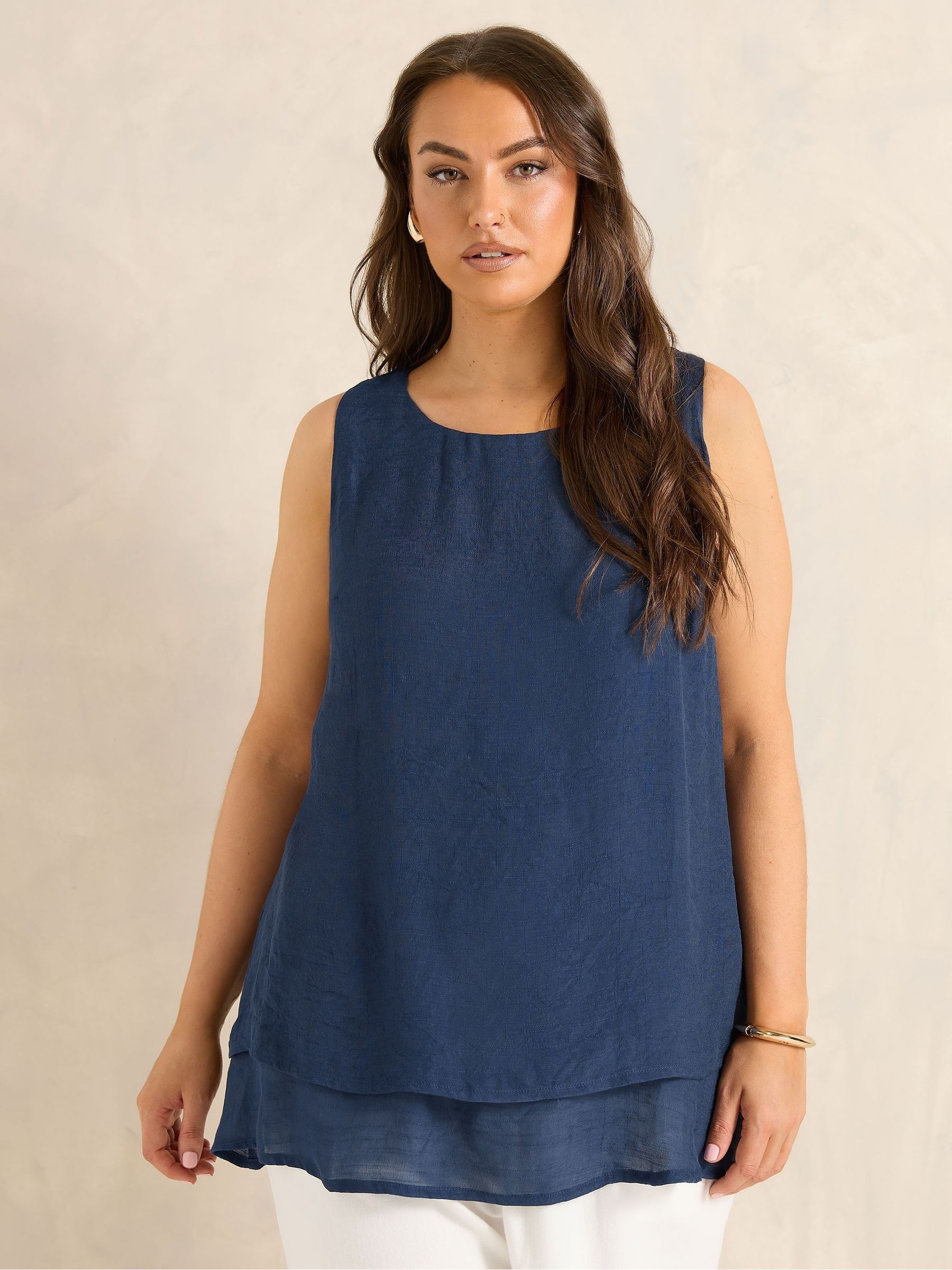 Evans Women's Blue Double Layer Ghost Vest