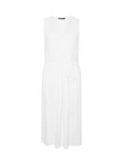 Evans White Broidery Wrap Dress - Image 2 of 2