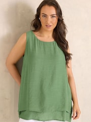 Evans Green Double Layer Vest Top - Image 1 of 5