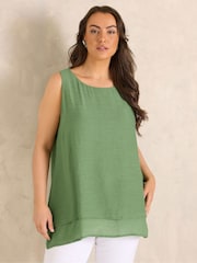 Evans Green Double Layer Vest Top - Image 2 of 5