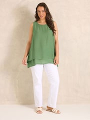 Evans Green Double Layer Vest Top - Image 3 of 5