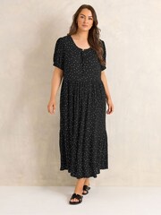 Evans Black Woven Boho Dress - Image 2 of 5