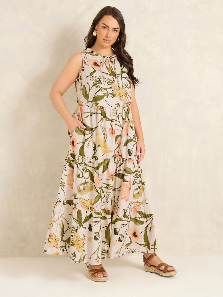 Evans Natural Pretty Floral Sundress - Image 2 of 5