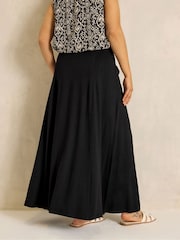 Evans Black Jersey Pocket Midaxi Skirt - Image 2 of 5