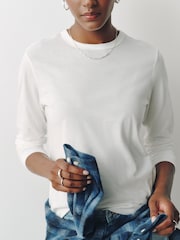 Cream/Mauve/Chocolate - Pack de 3 camisetas de manga larga con cuello redondo - Imagen 5 de 9