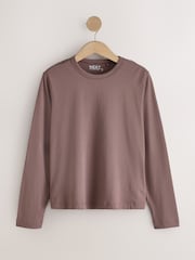 Cream/Mauve/Chocolate - Pack de 3 camisetas de manga larga con cuello redondo - Imagen 7 de 9