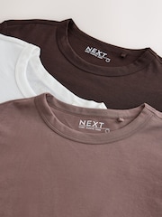 Cream/Mauve/Chocolate - Pack de 3 camisetas de manga larga con cuello redondo - Imagen 8 de 9