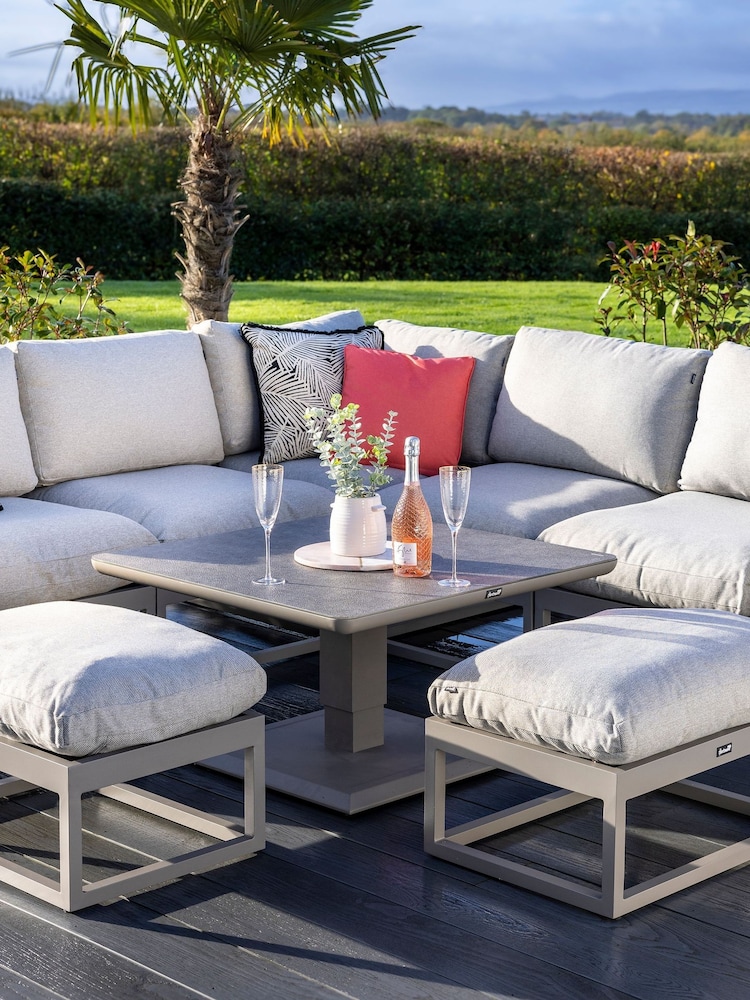 Hartman Moon Grey Maya Square Corner Garden Lounge Set - Image 1 of 6