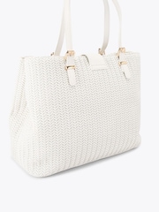 Carvela White Maria Midi Weave Bag - Image 3 of 5