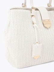 Carvela White Maria Midi Weave Bag - Image 4 of 5