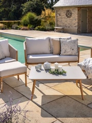 Hartman Almond Natural Portico 2 Seat Garden Lounge Set - Image 1 of 6