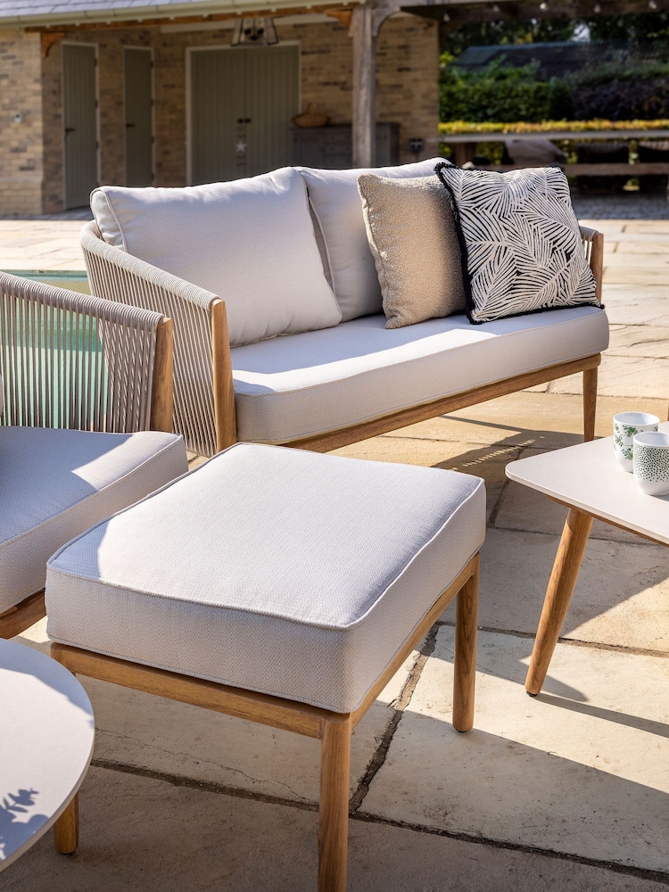 Hartman Almond Natural Portico 2 Seat Garden Lounge Set - Image 2 of 6
