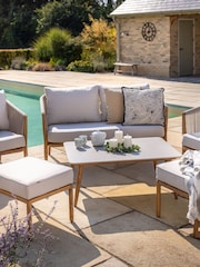 Hartman Almond Natural Portico 2 Seat Garden Lounge Set - Image 6 of 6