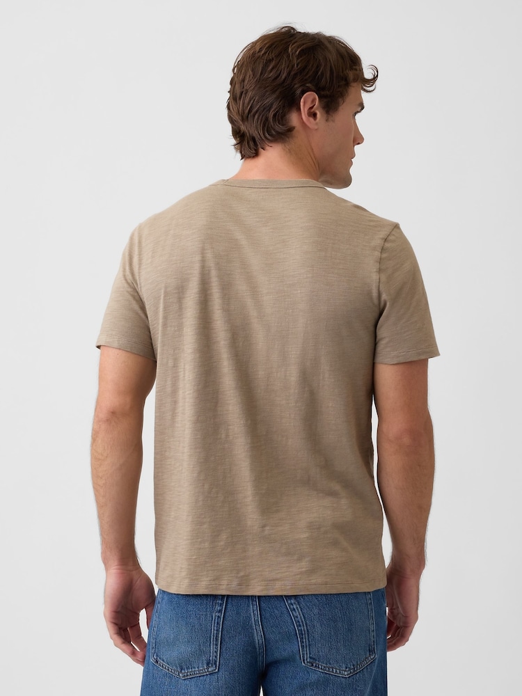 Gap Brown Lived-In Crew Neck Short Sleeve T-Shirt - Image 2 of 5