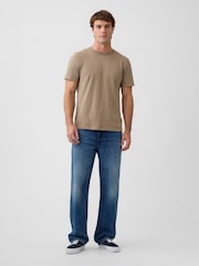 Gap Brown Lived-In Crew Neck Short Sleeve T-Shirt - Image 3 of 5
