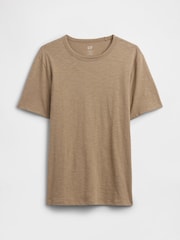 Gap Brown Lived-In Crew Neck Short Sleeve T-Shirt - Image 4 of 5