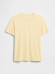 Gap Yellow Lived-In Crew Neck Short Sleeve T-Shirt - Image 4 of 5