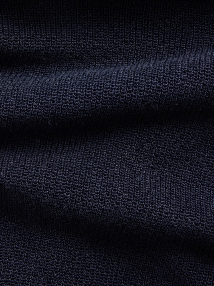 Azul marino - Gap Linen-Blend Knitted Polo Shirt - Imagen 4 de 4
