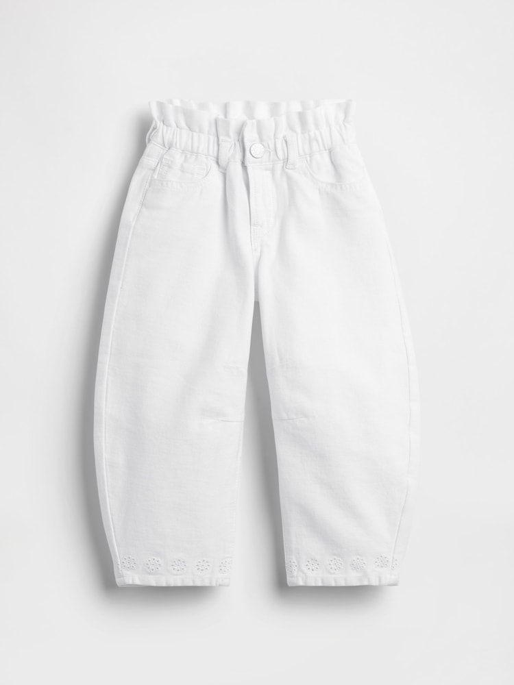 Gap White Eyelet-Hem Horseshoe Jeans (6mths-5yrs) - Image 2 of 4