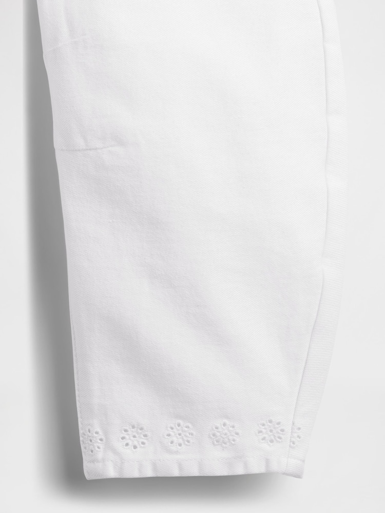 Gap White Eyelet-Hem Horseshoe Jeans (6mths-5yrs) - Image 4 of 4