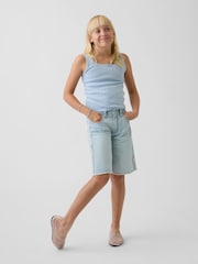 Gap Light Wash Blue Low Rise Longline Denim Shorts (5-13yrs) - Image 3 of 6