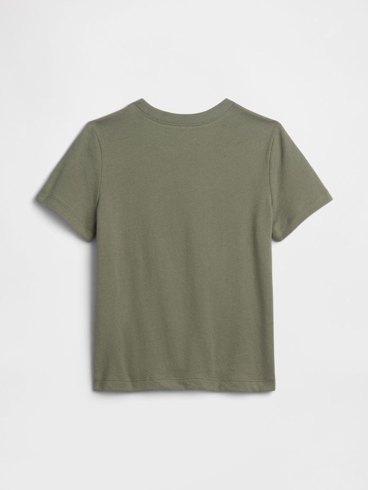 Gap Green Graphic Logo Short Sleeve T-Shirt (6mths-5yrs) - Image 2 of 3