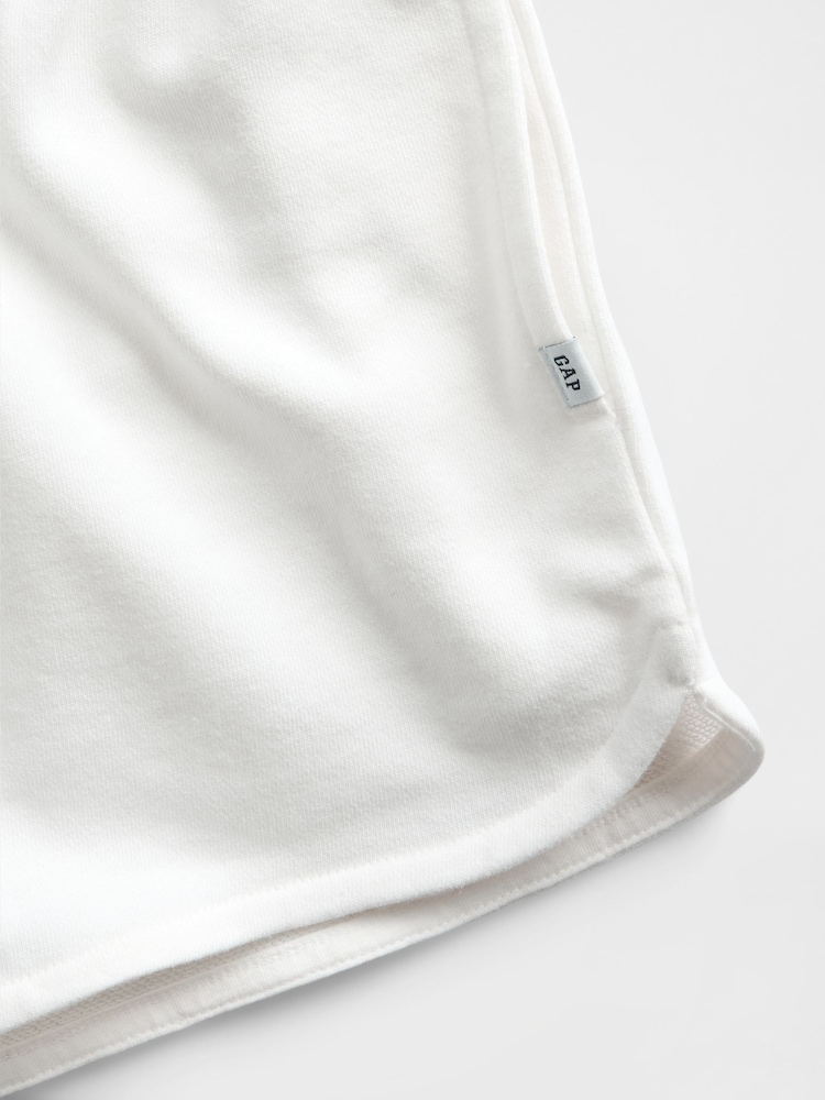 Gap White Vintage Soft French Terry Relaxed Dolphin Shorts (4-13yrs) - Image 5 of 5