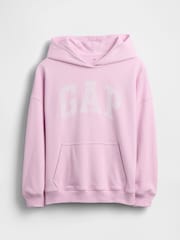 Roze - Gap Vintage Soft French Terry Logo Hoodie (4-13yrs) - Afbeelding 4 van 5