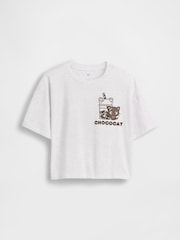 Gap Grey Hello Kitty Oversized Graphic Short Sleeve T-Shirt (4-13yrs) - Image 3 of 5