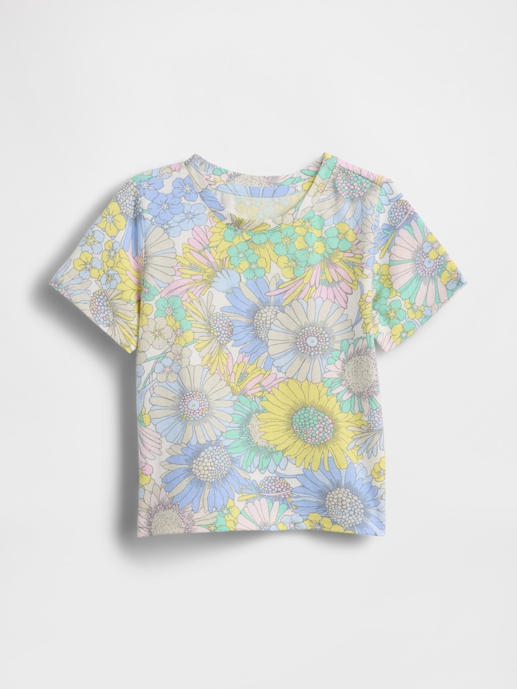 Gap Floral Mix and Match Print Short Sleeve T-Shirt (6mths-5yrs) - Image 1 of 2