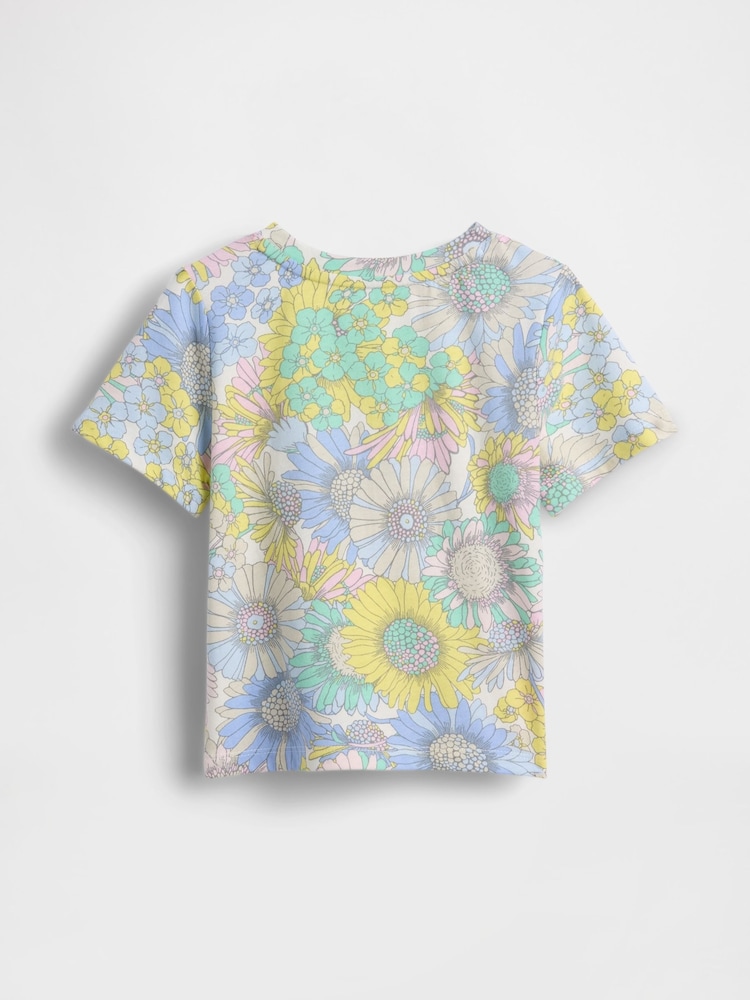 Gap Floral Mix and Match Print Short Sleeve T-Shirt (6mths-5yrs) - Image 2 of 2