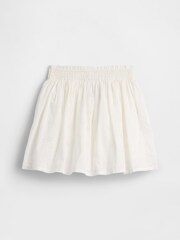 Gap White Pull On Smocked Skirt (4-13yrs) - Image 2 of 3