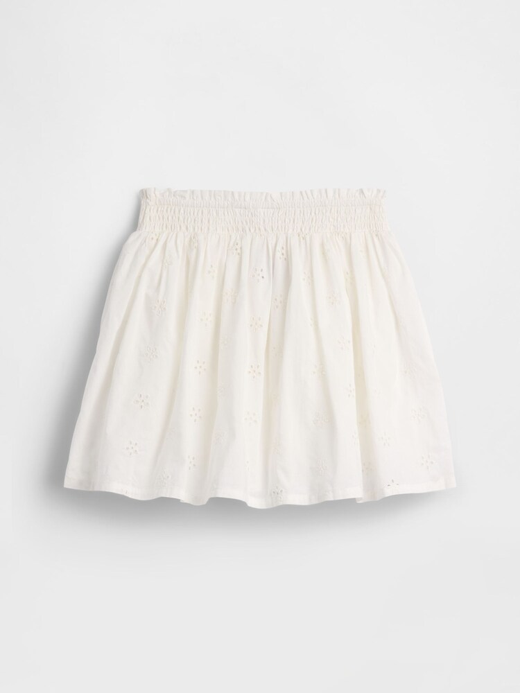 Gap White Pull On Smocked Skirt (4-13yrs) - Image 2 of 3